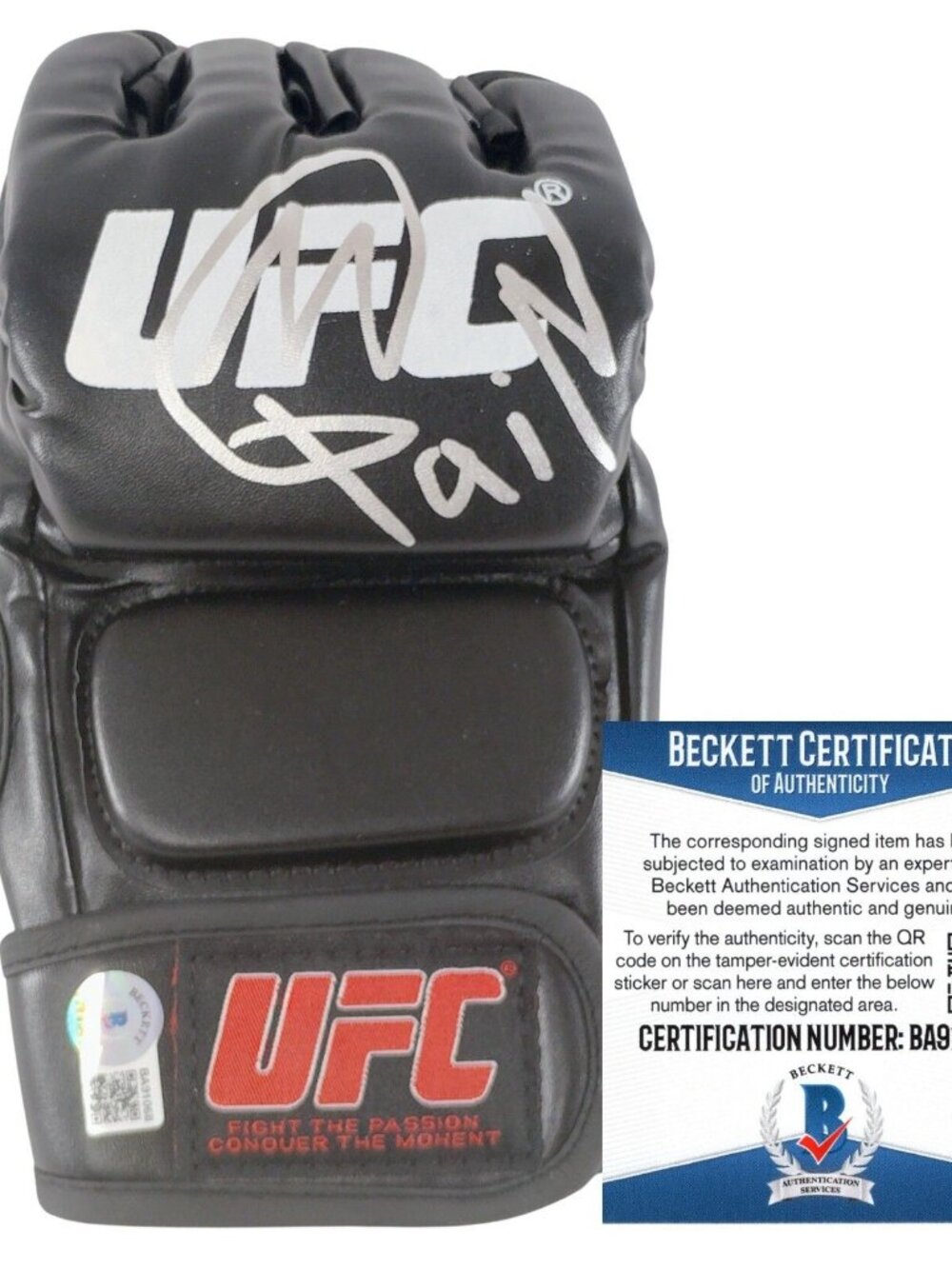 Max Griffin Signed UFC MMA Glove Beckett BAS COA Autographed Memorabilia